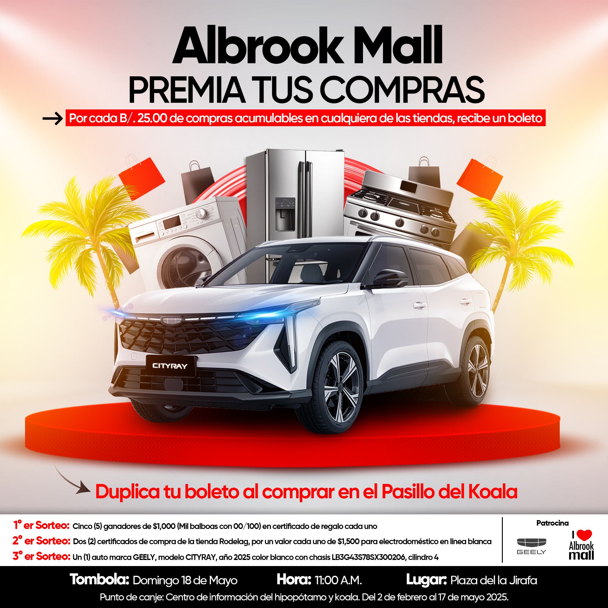 TOMBOLA ALBROOK MALL 2025