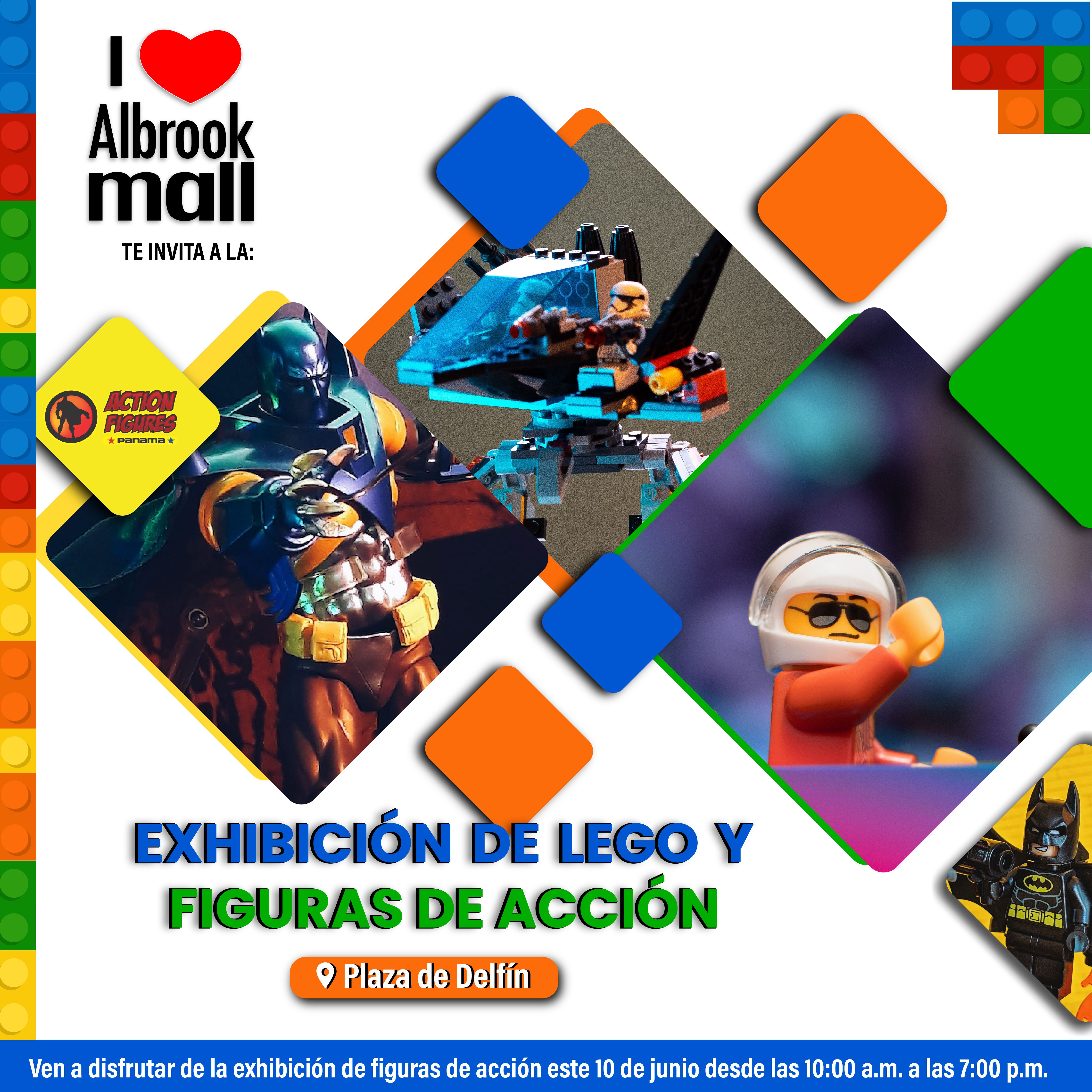 Exhibición de Lego y Figuras de Acción