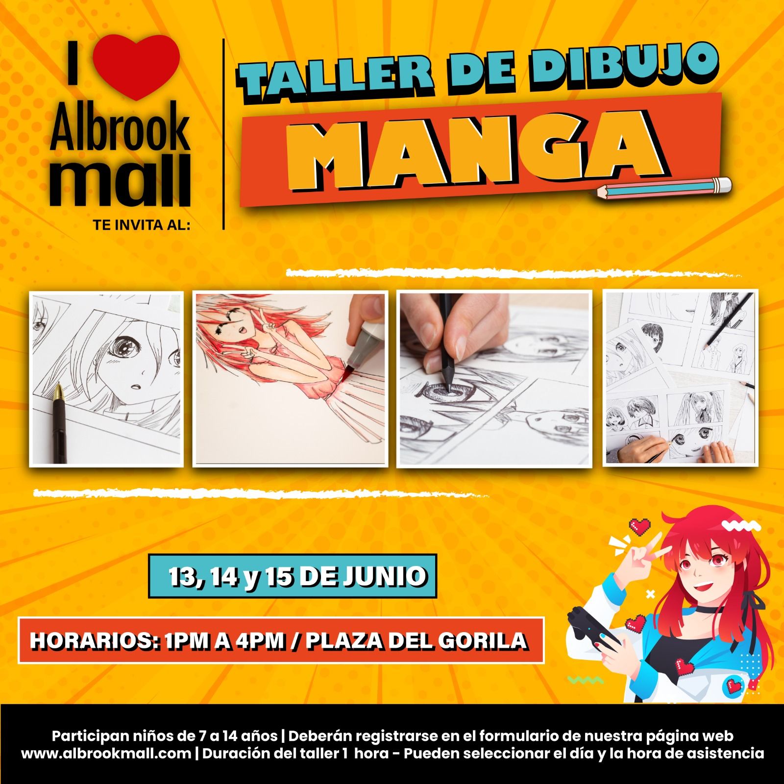 Taller de dibujo Manga para niños